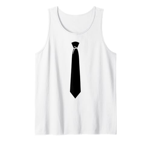Schwarze Krawatte Kostüm Hemd Erwachsene Männer Frauen Kinder Krawatte Kostüm Tank Top von Tie Costume Shirts