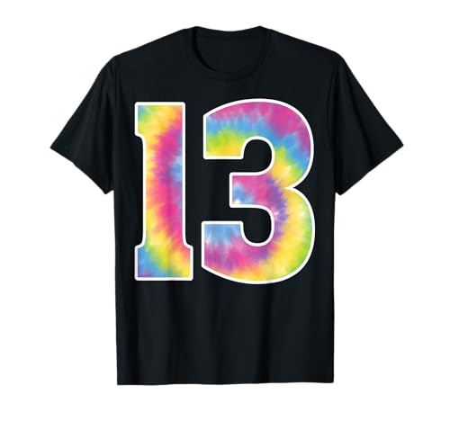 Tie Dye 13 Years Old 13th Birthday Party Teen Girl Boy T-Shirt von Tie Dye 13th Birthday Gifts Co.