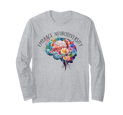 Embrace Autismus ASD ADHS Tie Dye Brain Men Women Kids Langarmshirt Embrace Autismus ASD ADHS Tie Dye Brain Men Women Kids Langarmshirt von Tie Dye Brain Embrace Neurodiversity Autism Store