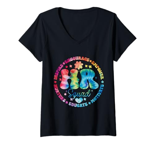 Damen Personalabteilung HR Squad Analyst Mitarbeiterschätzung T-Shirt mit V-Ausschnitt Damen Personalabteilung HR Squad Analyst Mitarbeiterschätzung T-Shirt mit V-Ausschnitt von Tie Dye Human Resources & HR Appreciation