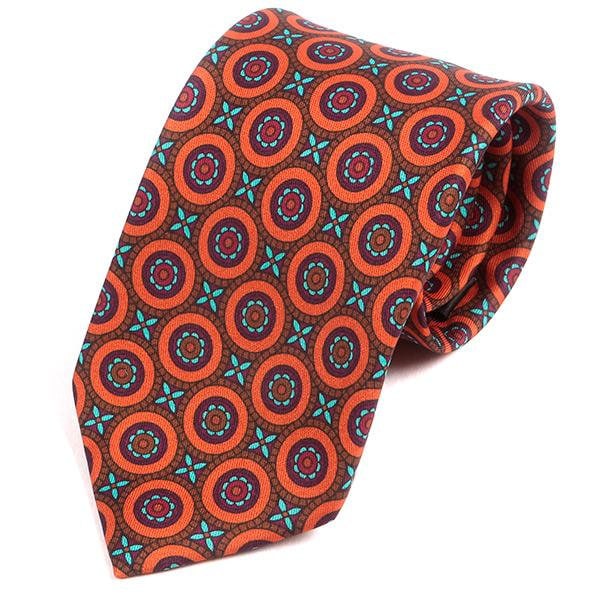 Ayo Orange Bold Kreis Muster Krawatte, Geschenk Für Ihn von TieDoctorUK