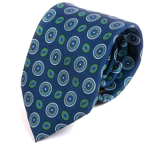 Blau & Grün Spaced Medaillon Motiv Ims Krawatte, Geschenk Für Ihn von TieDoctorUK