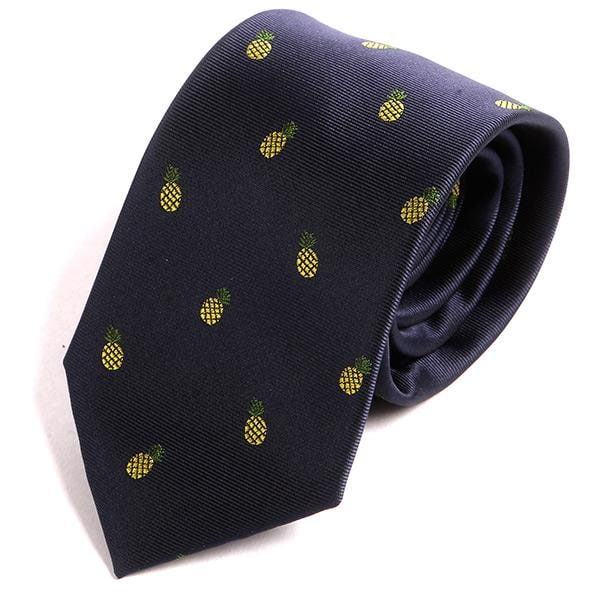 Blaue Ananas Muster 7cm Ply Krawatte, Geschenk Für Ihn von TieDoctorUK