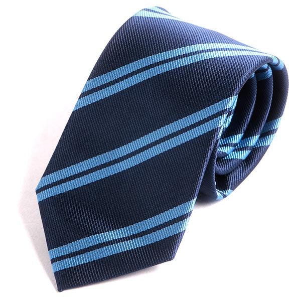 Blaue Doppelstreifen 7, 5cm Ply Krawatte, Geschenk Für Ihn von TieDoctorUK