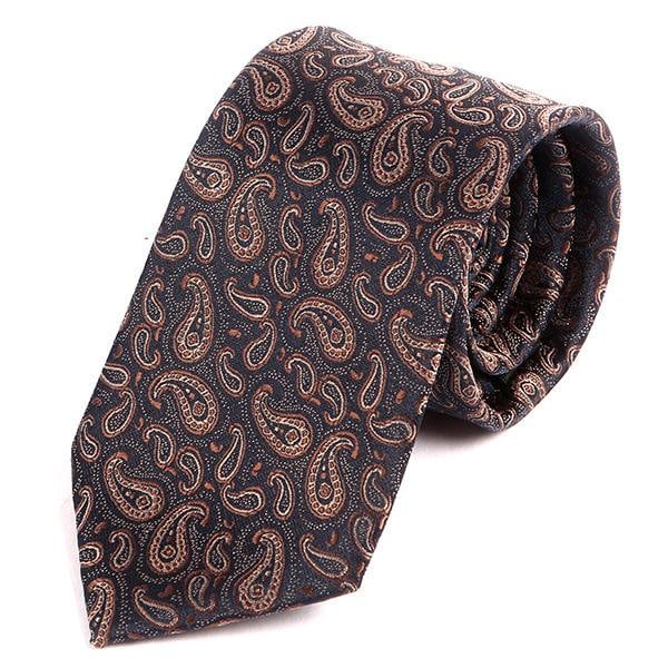 Herren Krawatte Braun Mini Paisley Print Krawatte, Geschenk Für Ihn von TieDoctorUK