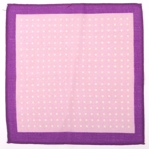 Lila Bold Dots Wolltasche Quadrat 28cm von TieDoctorUK