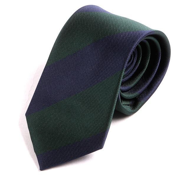 Navy Blau & Grün Dicke Streifen Krawatte, Geschenk Für Ihn von TieDoctorUK
