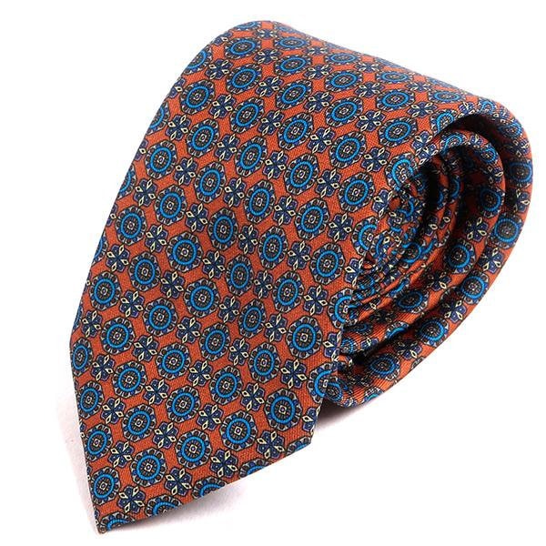 Orange Henna Medaillon Krawatte, Geschenk Für Ihn von TieDoctorUK