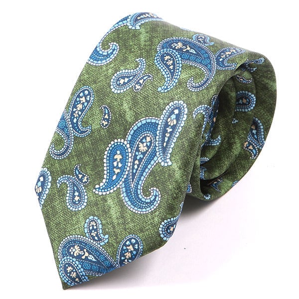 Paisley Grün Marl Ims Krawatte 7, 5cm von TieDoctorUK
