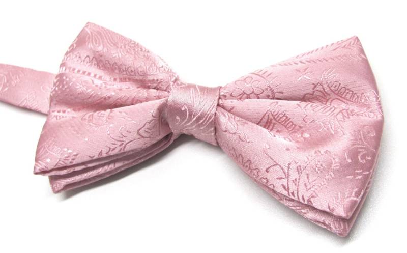 Herren Fliege. Altrosa Paisley Fliege Mit Passendem Einstecktuch Option von TieObsessed