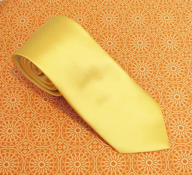 Herren Krawatte Gold Gelb Seidenkrawatte Mit Passenden Einstecktuch Option von TieObsessed