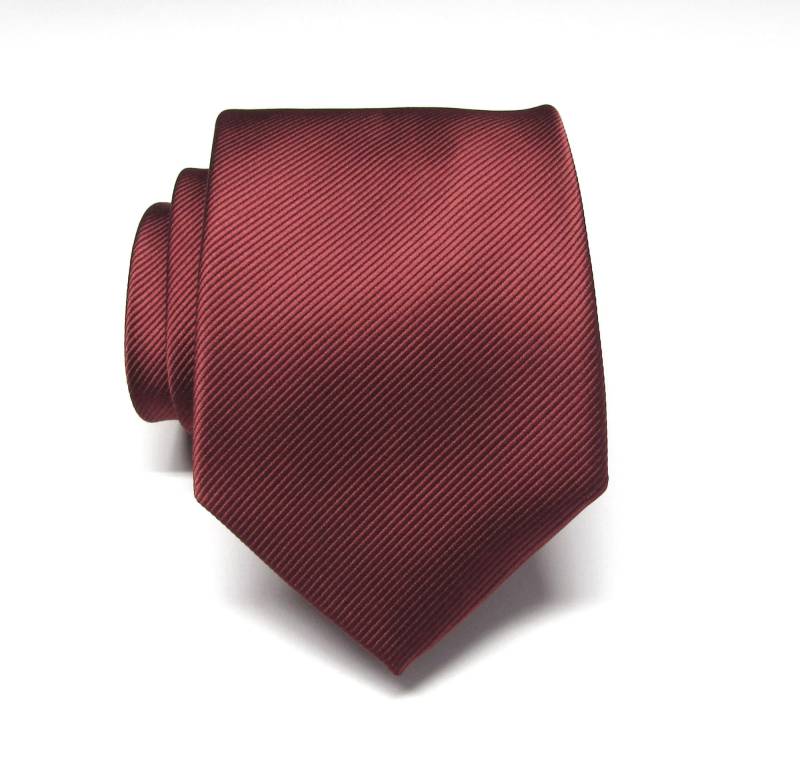 Herren Krawatten. Kastanienbraune Burgunder Streifen Seidenkrawatte Mit Passender Einstecktuch Option von TieObsessed