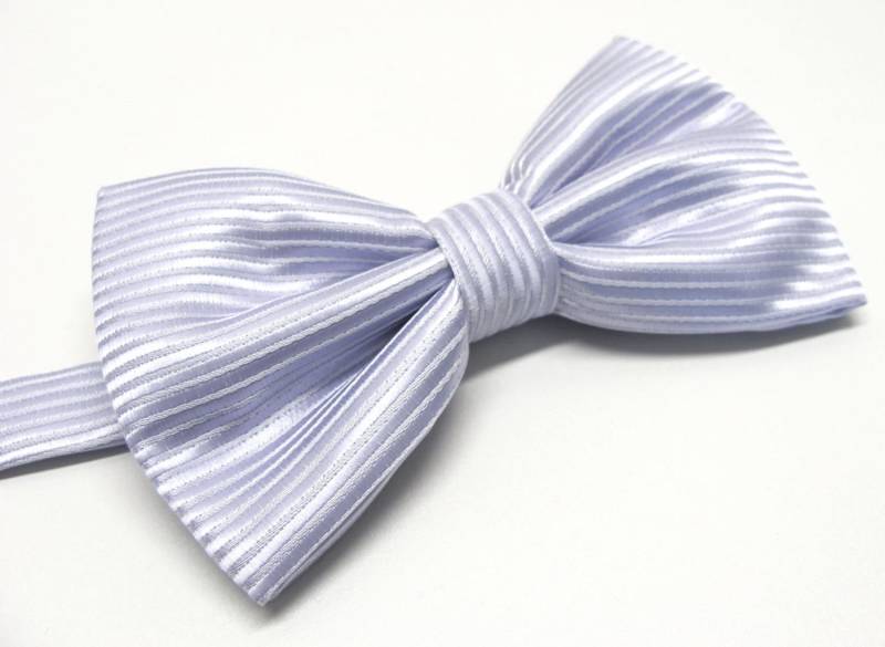 Mens Fliege. Blass Lavendel Streifen Fliege Mit Passendem Einstecktuch Option von TieObsessed