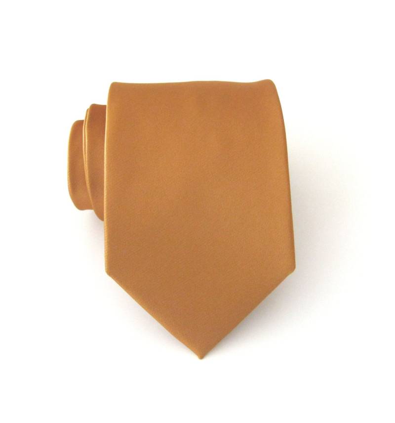 Rost Herren Krawatte Mit Passendem Einstecktuch Set Cognac Option von TieObsessed