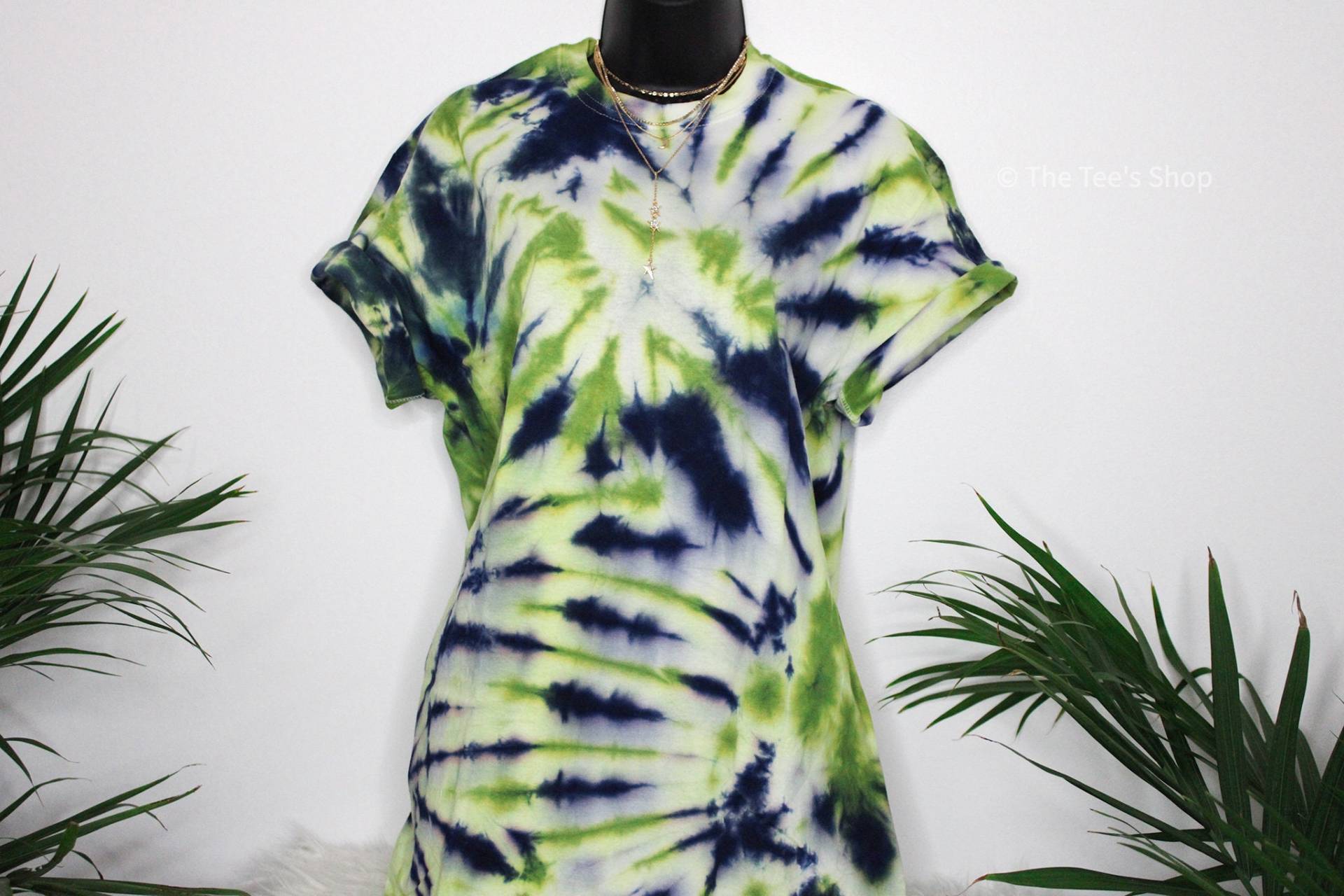 Grün Blau Weiß Spiral Tie Dye Shirt, Kurzarm Erwachsene Oder Frauen Krawatte T 100% Ring Gesponnene Baumwolle Unisex Grün Blau Weiß Spiral Tie Dye Shirt, Kurzarm Erwachsene Oder Frauen Krawatte T 100% Ring Gesponnene Baumwolle Unisex von TieandDyeTees