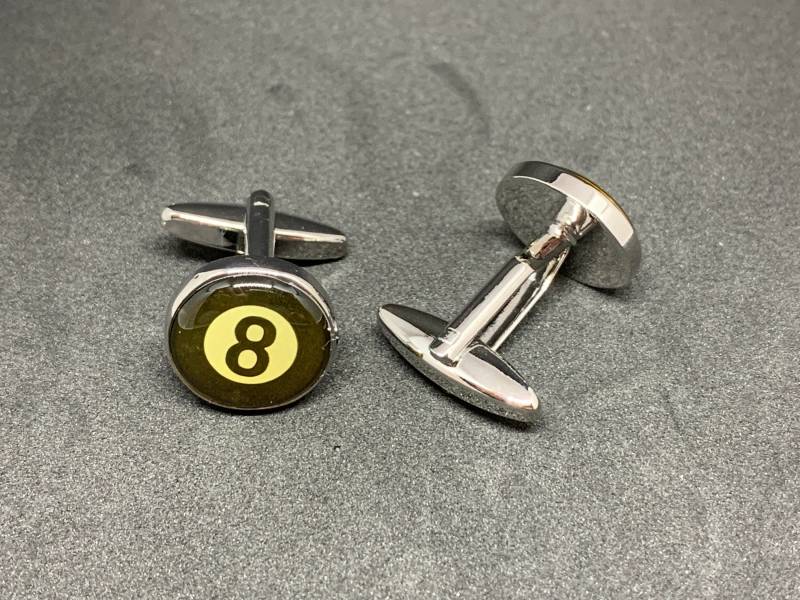 8Ball Manschettenknöpfe von Tieandcufflinks