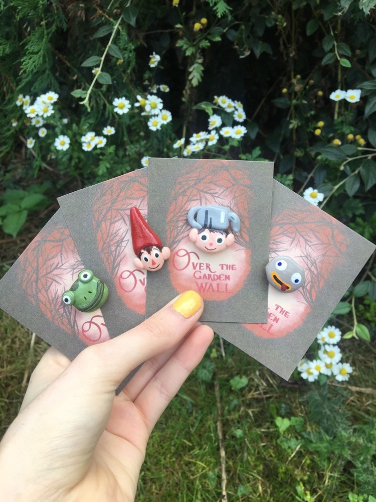 Ton Pins Über Die Garten Mauer Handgemacht Ton Pins Über Die Garten Mauer Handgemacht von TiedyebyRosie