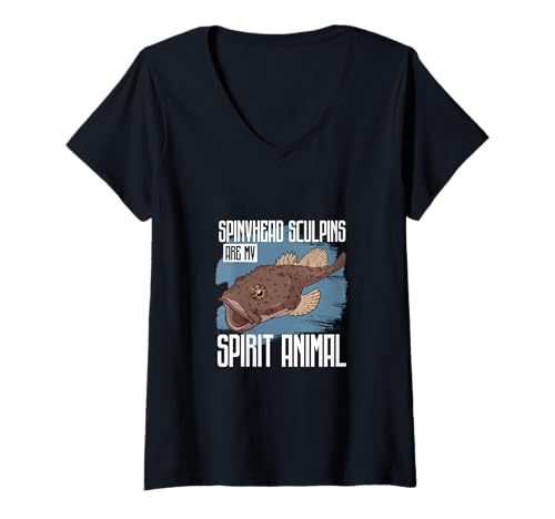 Damen Seelenverwandt mit Tiefsee-Stachelkopf T-Shirt mit V-Ausschnitt Damen Seelenverwandt mit Tiefsee-Stachelkopf T-Shirt mit V-Ausschnitt von Tiefsee-Stachelkopf Designs
