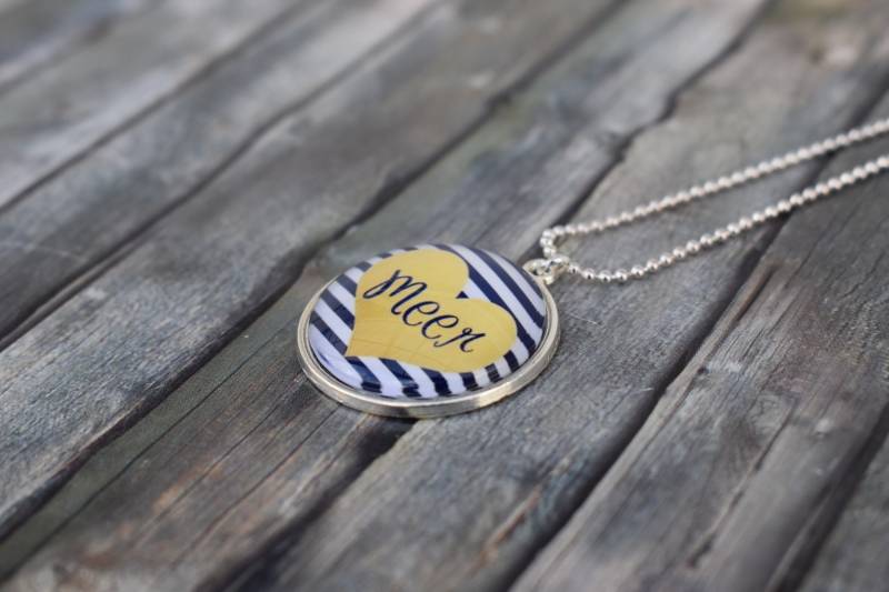 Kette/Halskette Maritime "Meer-Liebe' von TiefseeKirsche