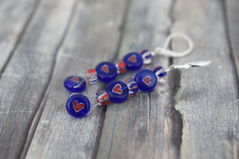 Ohrringe/925'er Silber Herzohrringe Valentinstagsgeschenk Muttertagsgeschenk "Herzchen' von TiefseeKirsche
