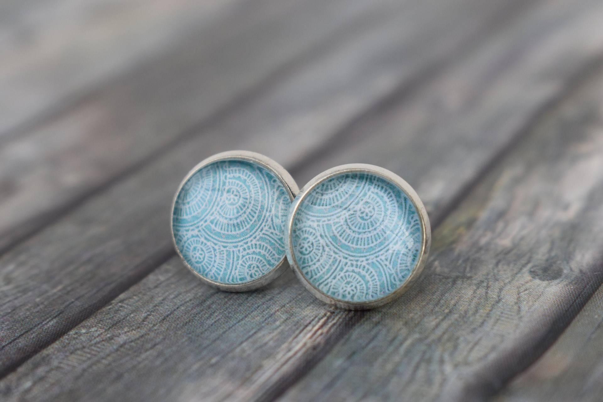 Ohrstecker/Ohrringe Ohrschmuck "Blumige, Zarte Kreise' von TiefseeKirsche