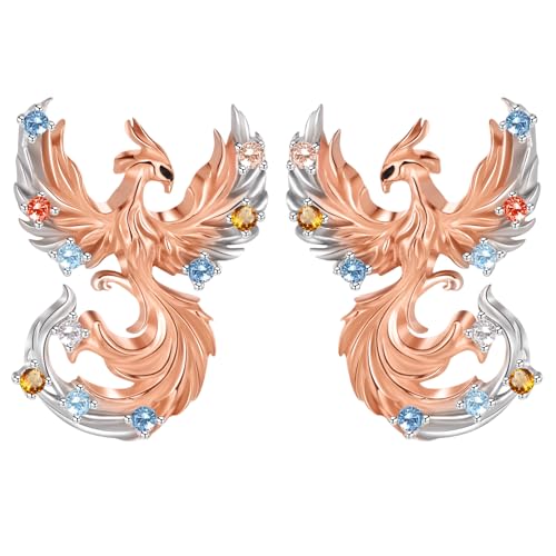 Phoenix Ohrringe aus Sterlingsilber Farbenfrohe Tierstein Ohrstecker Schmuck Jubiläum Geburtstag Geschenke für Damen Phoenix Ohrringe aus Sterlingsilber Farbenfrohe Tierstein Ohrstecker Schmuck Jubiläum Geburtstag Geschenke für Damen von Tiehuoxia