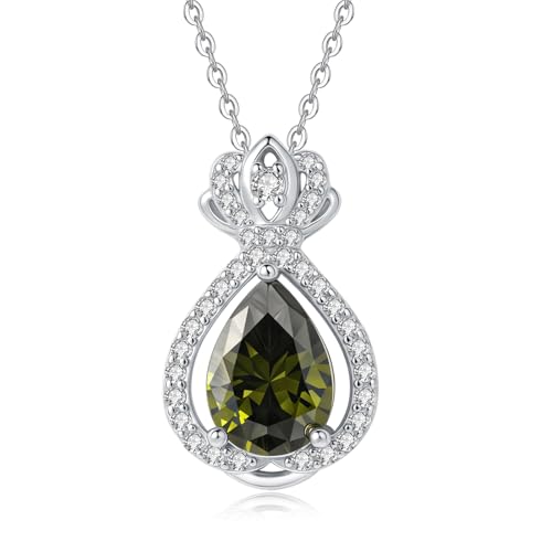 Tiehuoxia Krone Kette Sterling Silber Rosa Oktober Geburtsstein Anhänger Royal Prinzessin Teardrop Schmuck Geburtstags Geschenke für Damen Tiehuoxia Krone Kette Sterling Silber Rosa Oktober Geburtsstein Anhänger Royal Prinzessin Teardrop Schmuck Geburtstags Geschenke für Damen von Tiehuoxia