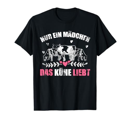 Bauernhof Geschenk für Mädchen Damen Kuh T-Shirt Bauernhof Geschenk für Mädchen Damen Kuh T-Shirt von Tier Geschenk Kuh Landwirt Bauer
