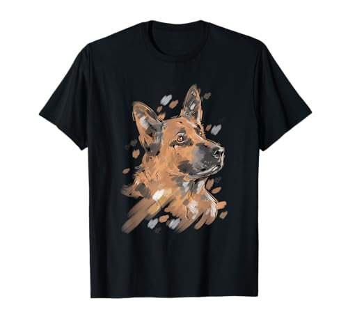 Deutscher Schäferhund Shirt Herren Schäferhund Tshirt Damen T-Shirt von Tier Shirts & Tierliebhaber Bekleidung