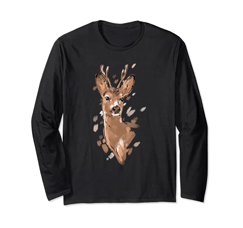 Jäger Shirt Damen Rehbock Geschenk Jagd Motiv Jäger Geschenk Langarmshirt Jäger Shirt Damen Rehbock Geschenk Jagd Motiv Jäger Geschenk Langarmshirt von Tier Shirts & Tierliebhaber Bekleidung