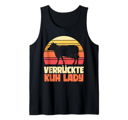 Bauernhof Geschenk für verrückte Kuh Lady Damen Kühe Tank Top von Tier T-Shirts & Geschenkideen