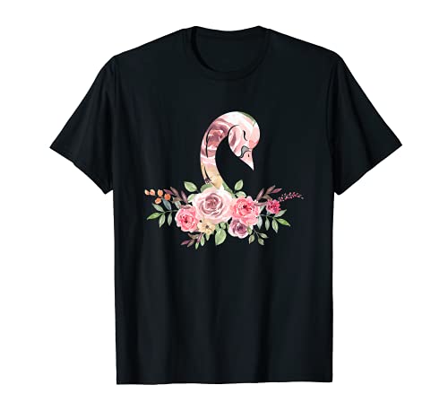 Damen Wasservogel Geschenk Vintage Blumen Krone Schwan T-Shirt von Tier T-Shirts & Geschenkideen