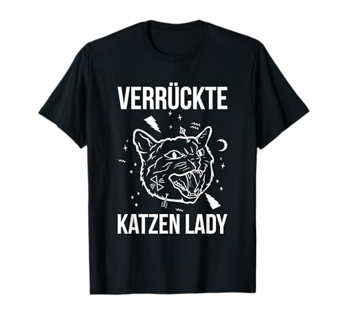 Katzen Lady Damen Geschenk Katze T-Shirt von Tier T-Shirts & Geschenkideen
