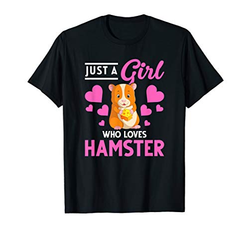 Nur ein Mädchen das Hamster liebt Geschenk Hamster T-Shirt von Tier T-Shirts & Geschenkideen