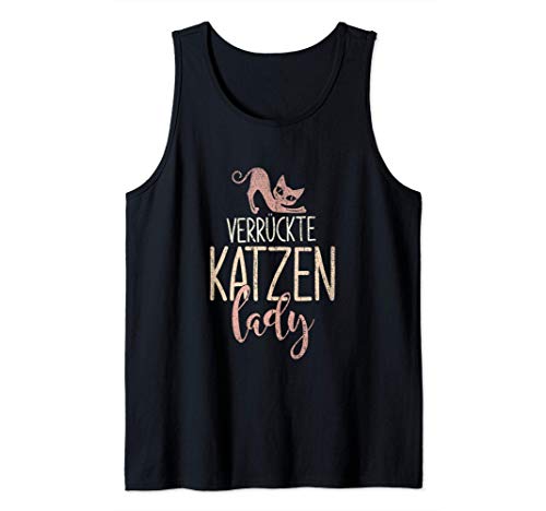 Verrückte Katzen Lady Geschenk für Damen Katze Tank Top von Tier T-Shirts & Geschenkideen