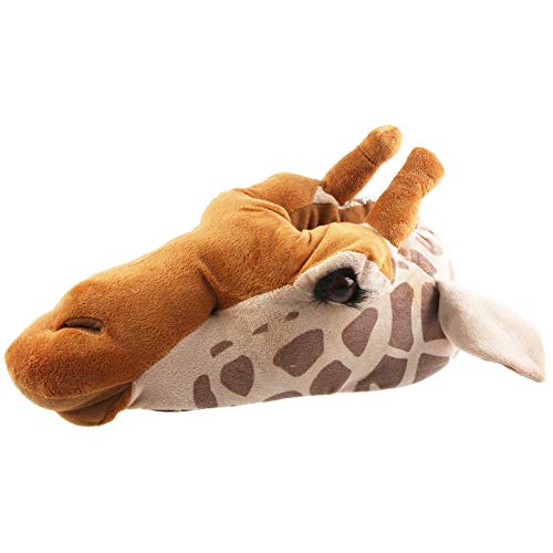 Tierhausschuhe Unisex Hausschuhe Giraffe, Braun, 35/37, TH-Gira von Tierhausschuhe