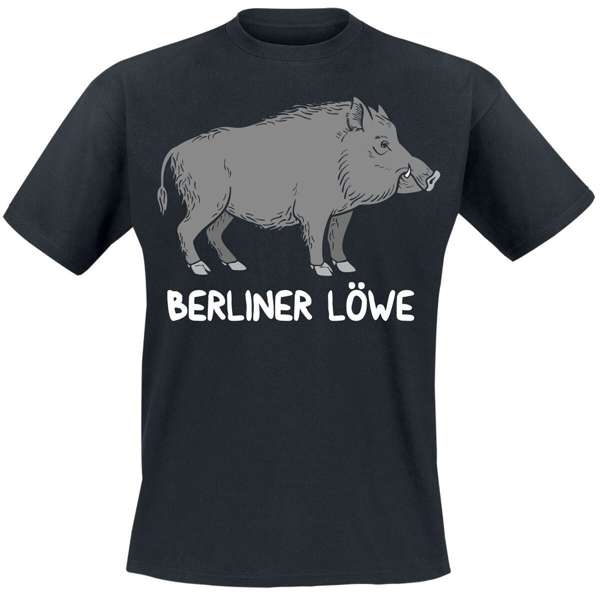 Tierisch Berliner Löwe T-Shirt schwarz in M von Tierisch