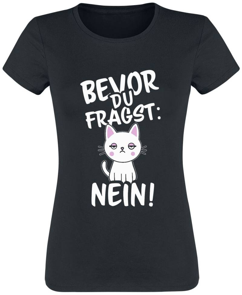 Tierisch Bevor du fragst: Nein! T-Shirt schwarz in XL von Tierisch