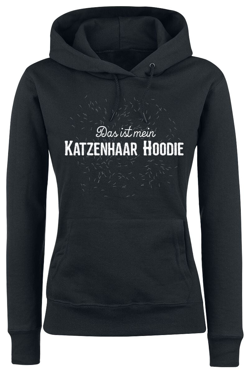 Tierisch Das ist mein Katzenhaar Hoodie Kapuzenpullover schwarz in S von Tierisch