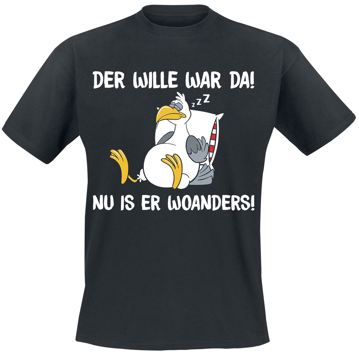 Tierisch Der Wille war da T-Shirt schwarz in 3XL von Tierisch