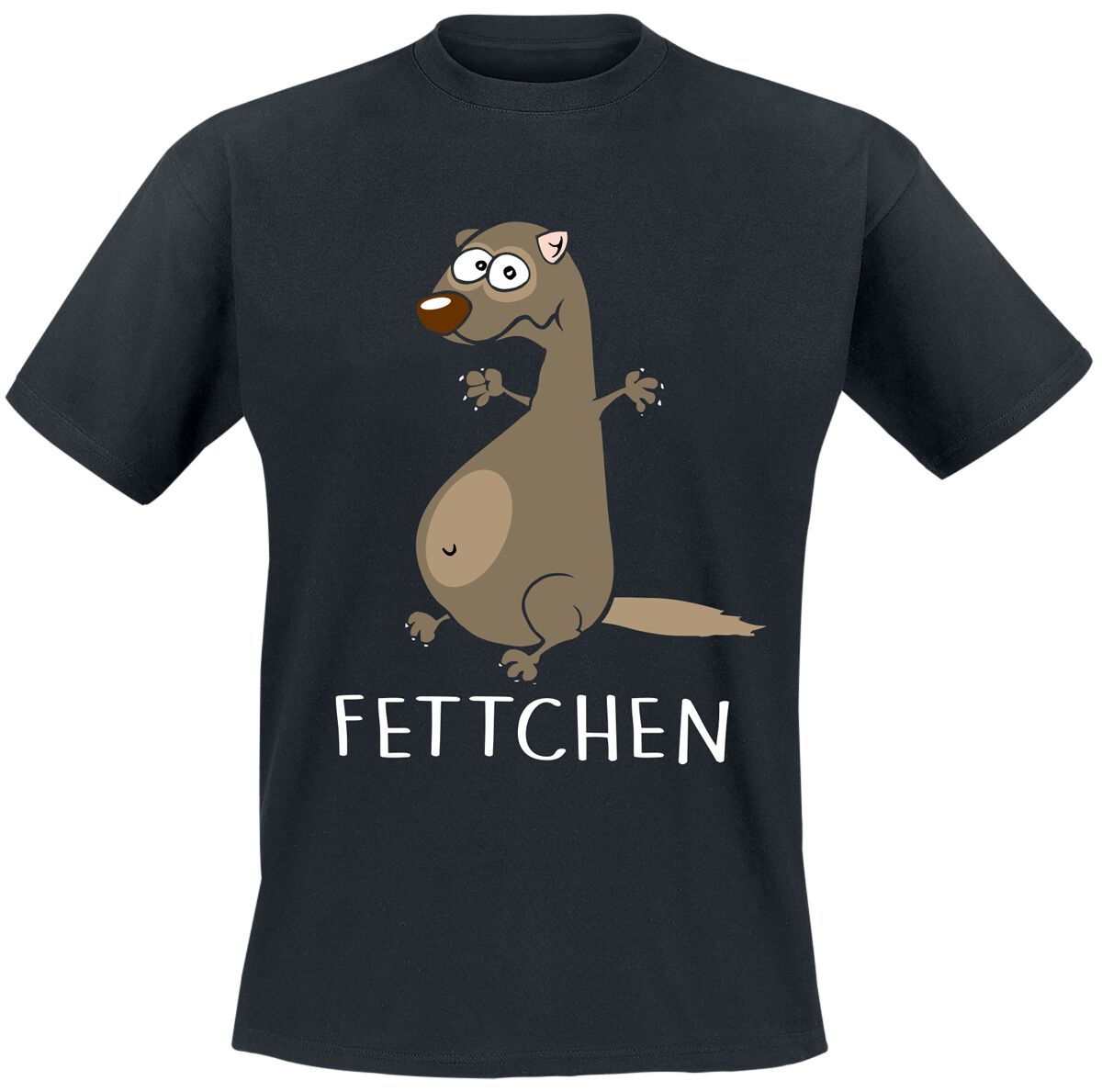 Tierisch Fettchen T-Shirt schwarz in L von Tierisch