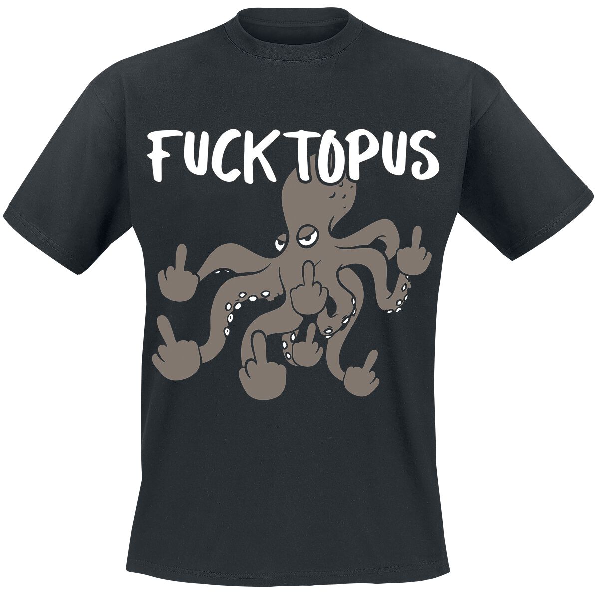 Tierisch Fucktopus T-Shirt schwarz in 3XL von Tierisch