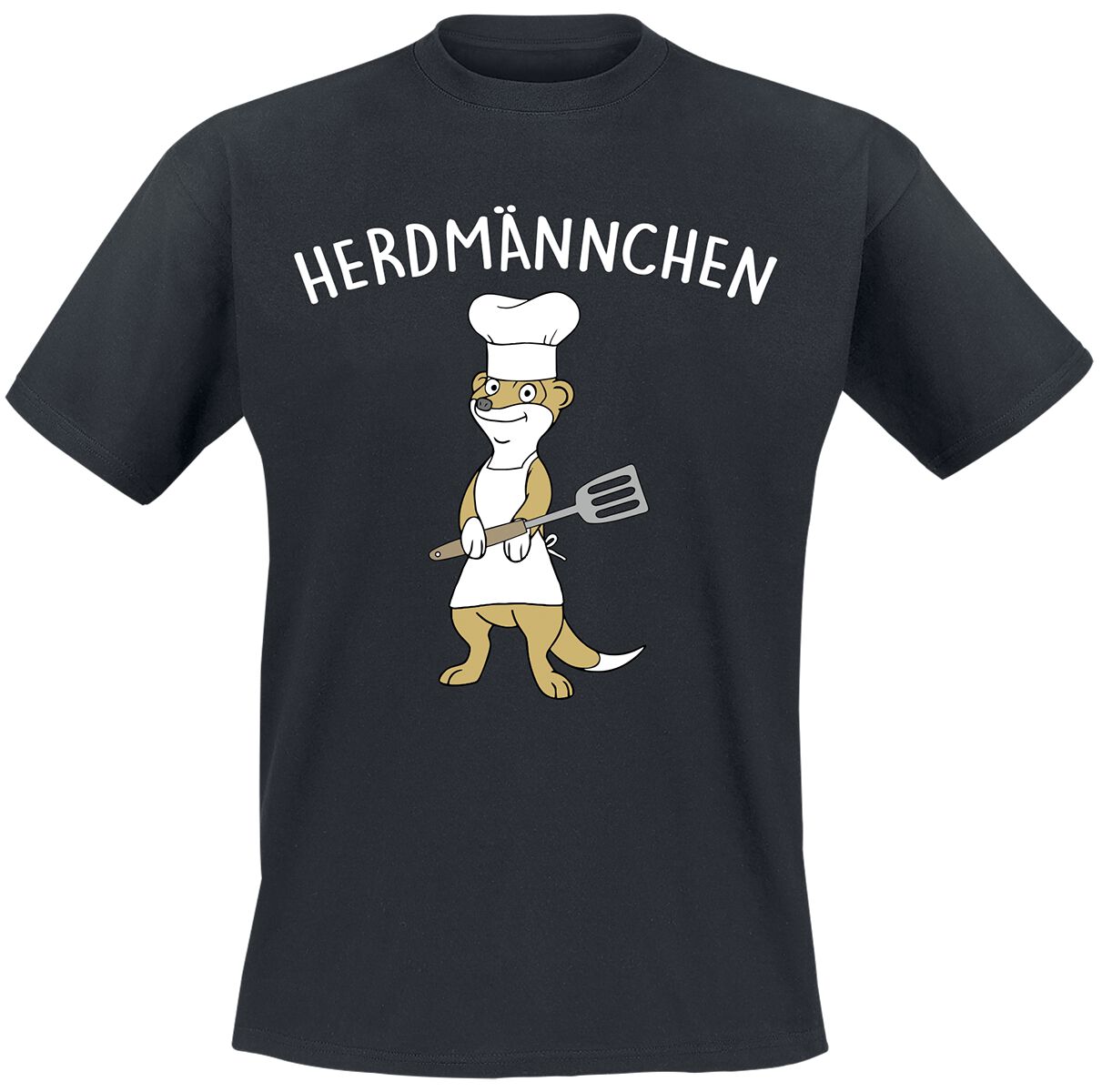 Tierisch Herdmännchen T-Shirt schwarz in 3XL von Tierisch