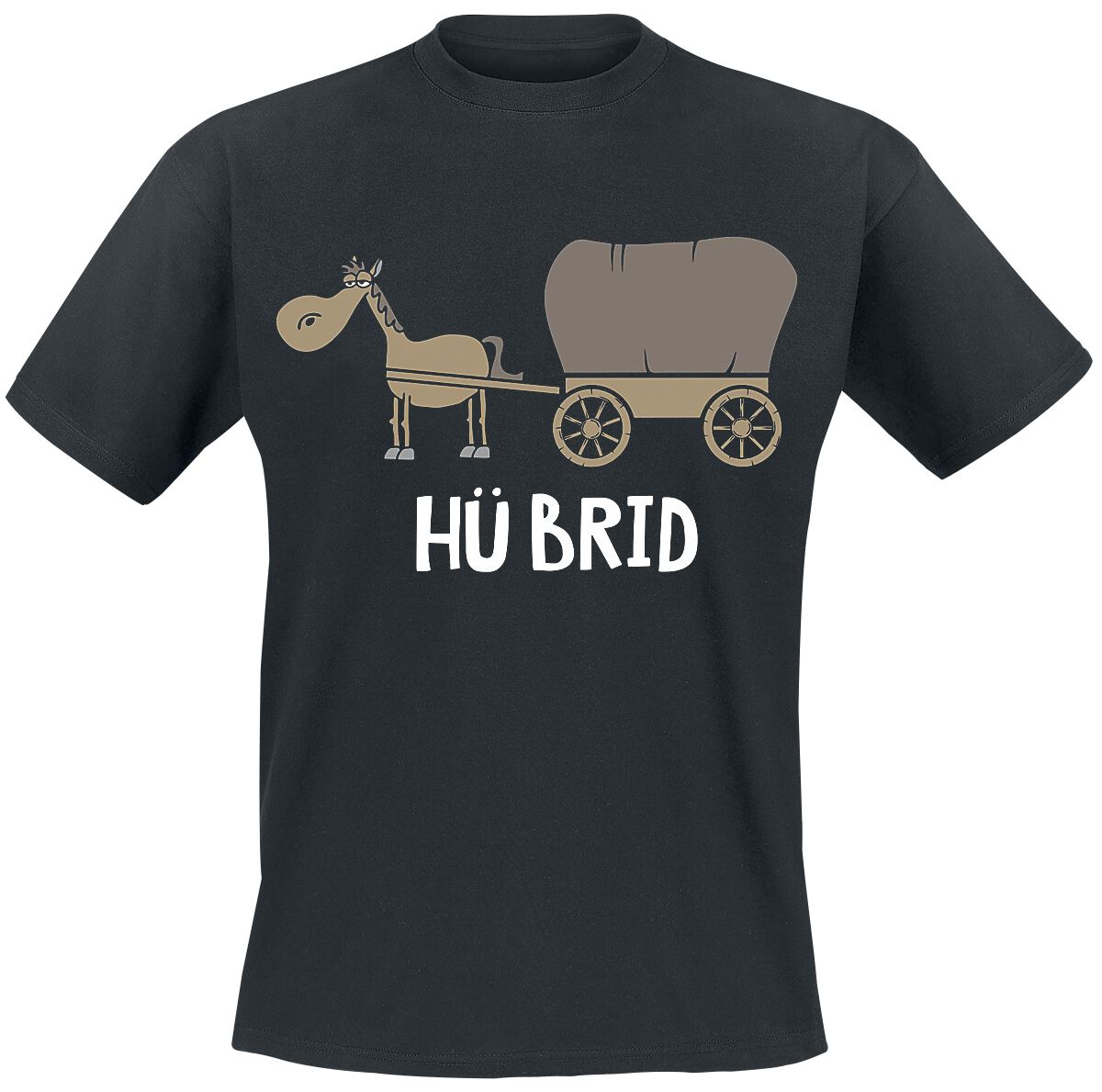 Tierisch Hü Brid T-Shirt schwarz in 4XL von Tierisch