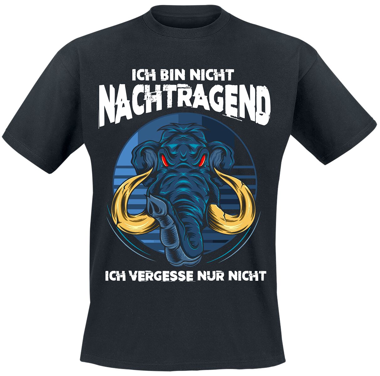 Tierisch Ich bin nicht nachtragend T-Shirt schwarz in L von Tierisch