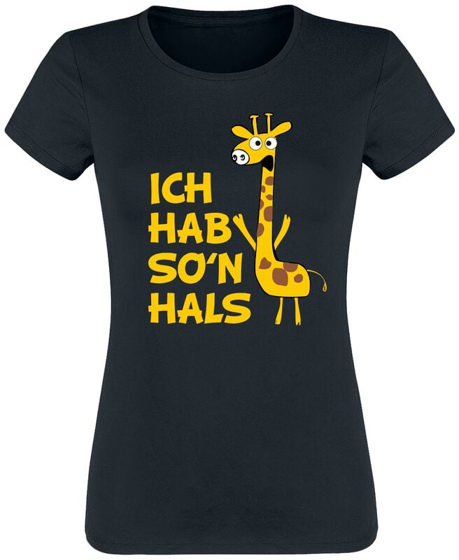 Tierisch Ich hab so`n Hals T-Shirt schwarz in S von Tierisch
