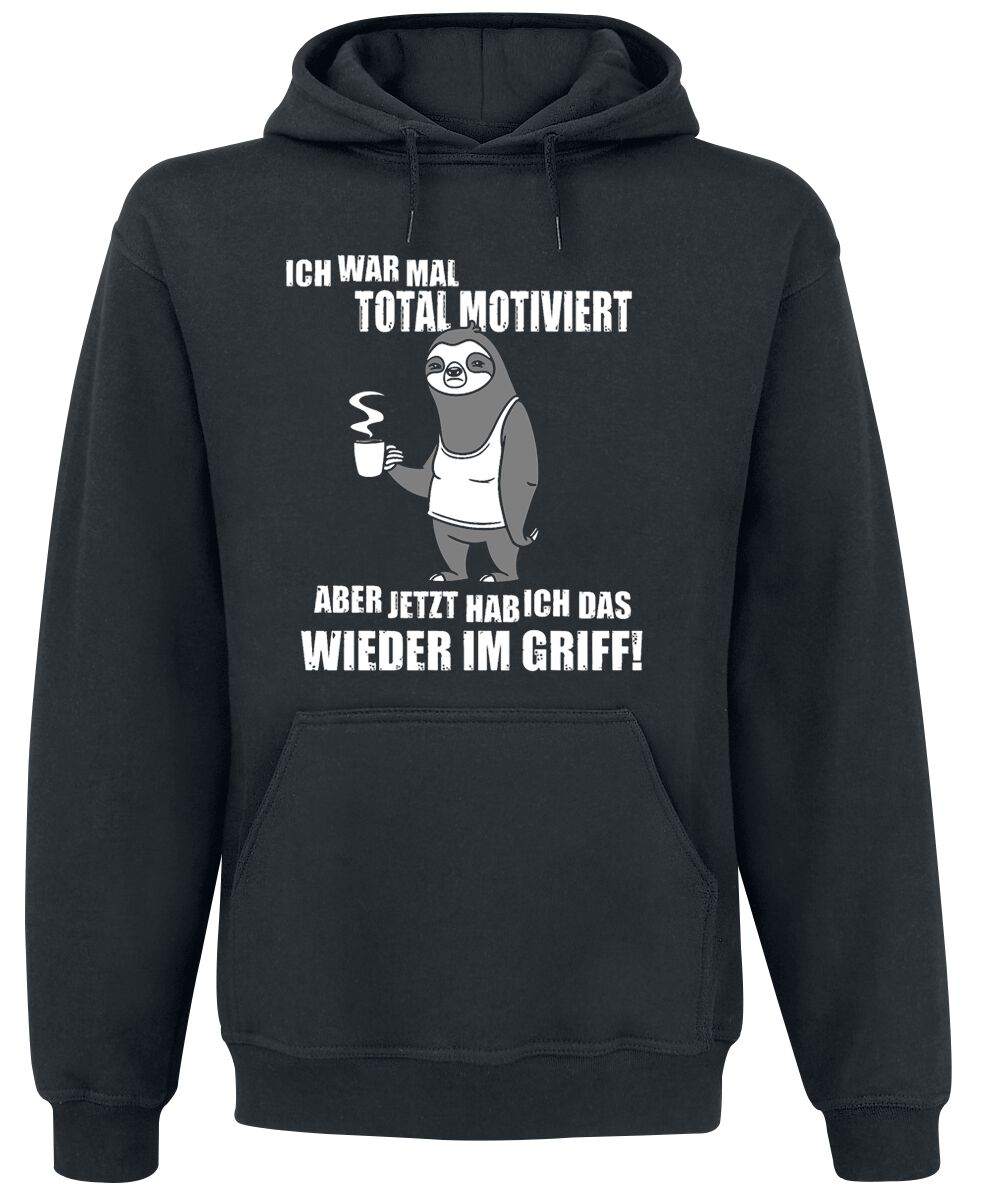 Tierisch Ich war mal total motiviert aber jetzt hab ich das wieder im Griff! Kapuzenpullover schwarz in XXL von Tierisch