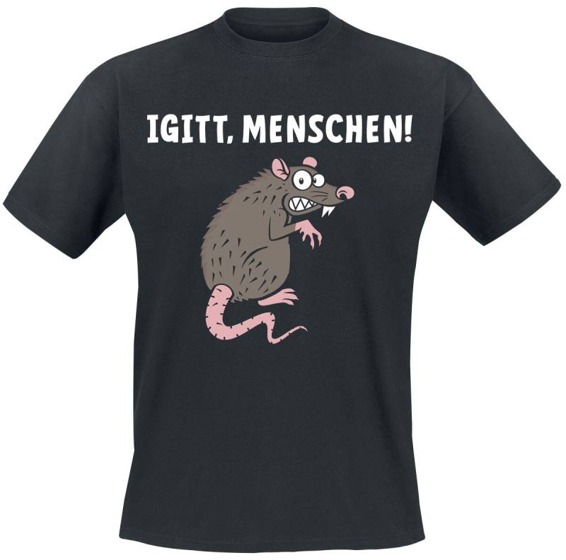Tierisch Igitt, Menschen T-Shirt schwarz in XXL von Tierisch