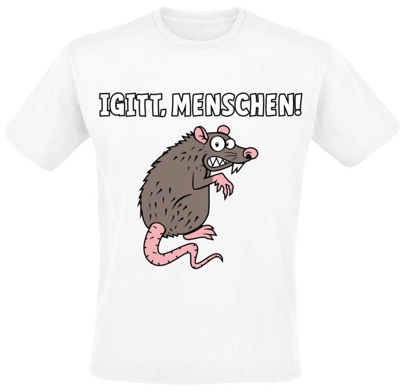 Tierisch Igitt, Menschen T-Shirt weiß in M von Tierisch