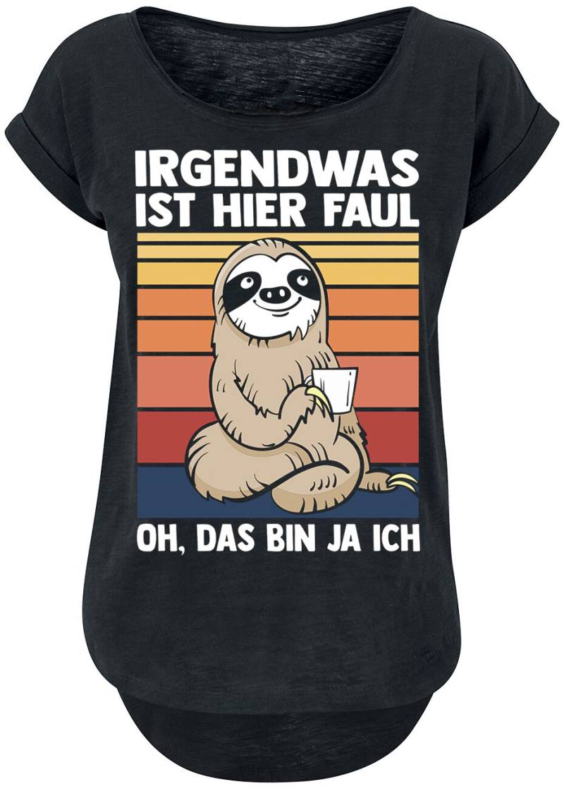 Tierisch Irgendwas ist hier faul T-Shirt schwarz in L von Tierisch